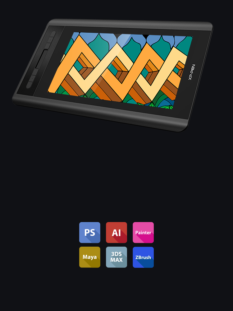  Artist 12 digital painting tablet Supports Windows and MAC OS 